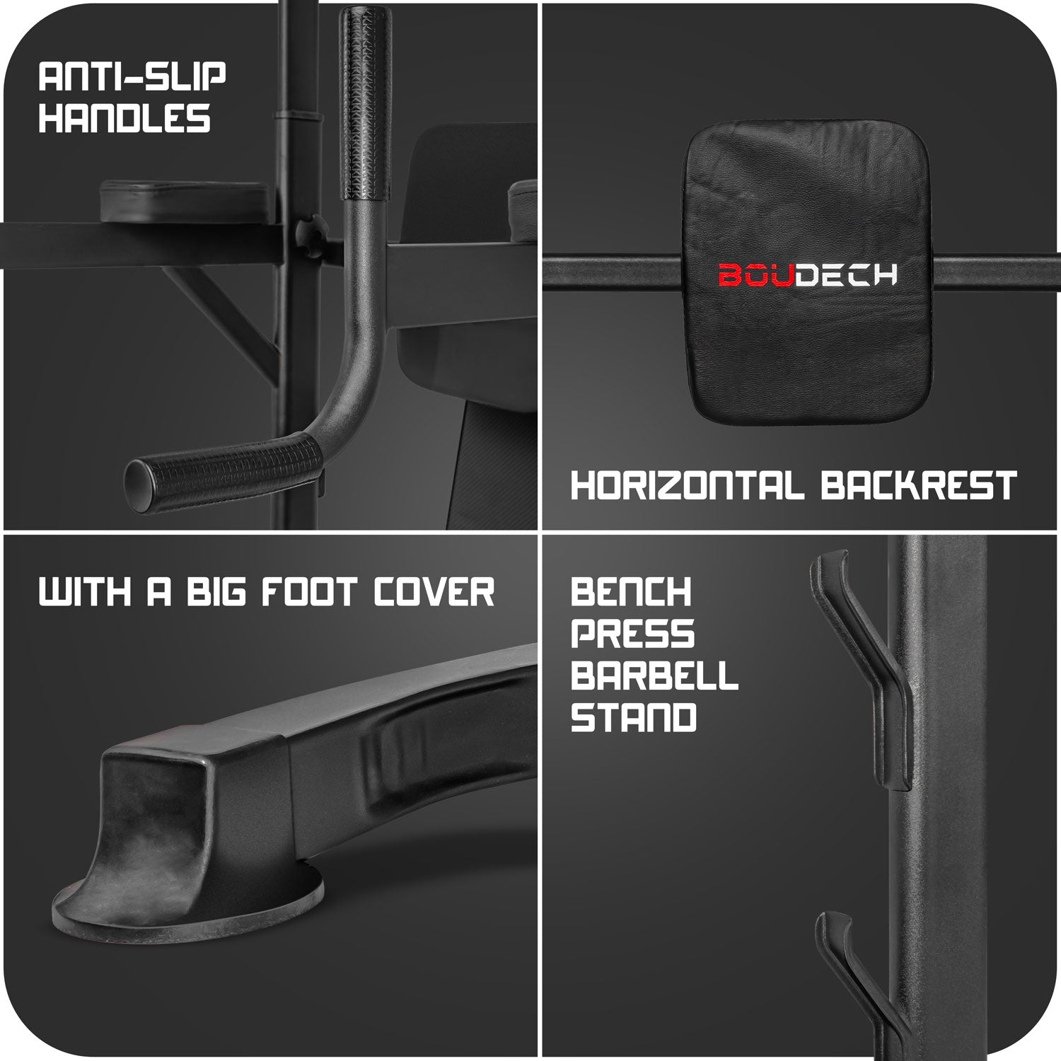 Stazione Fitness Multifunzione Power Tower chin-up dip station dotata di barra regolabile panca per trazioni,flessioni e addominali