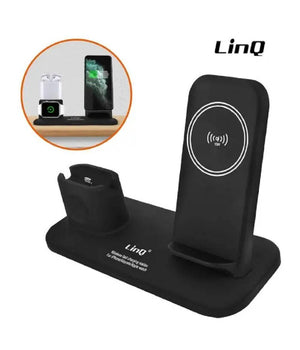 Stazione Di Ricarica Rapida Wireless 3 In 1 Per Iphone Apple Watch Airpods W8899         