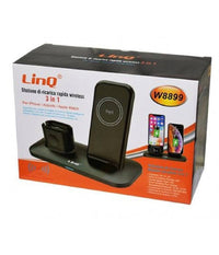 Stazione Di Ricarica Rapida Wireless 3 In 1 Per Iphone Apple Watch Airpods W8899         