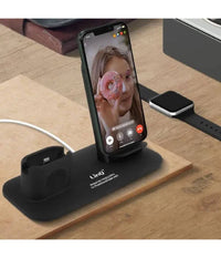 Stazione Di Ricarica Rapida Wireless 3 In 1 Per Iphone Apple Watch Airpods W8899         