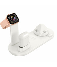 Stazione Ricarica Wireless 4 In 1 Qi Air Pods Iphone Compatibile Micro Usb Type C         