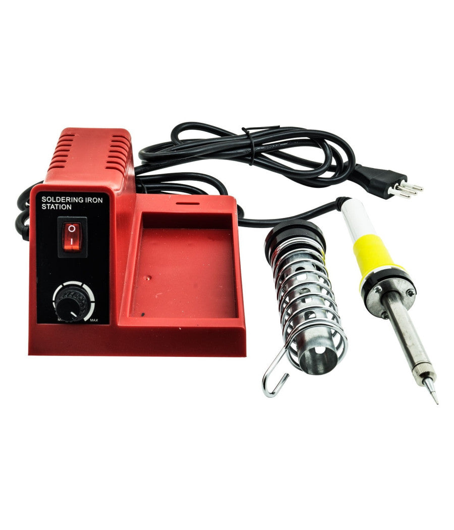 Stazione Saldante Saldatura A Stagno Analogica Saldatore 40w/8w Con 3 Punte Jlt1         