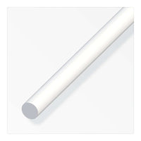 Stecca per Binario a Pacchetto Steccato - Tondino in Plexiglass, Colore Bianco, Diametro 6mm, Lunghezza 120cm, Materiale in Nylon