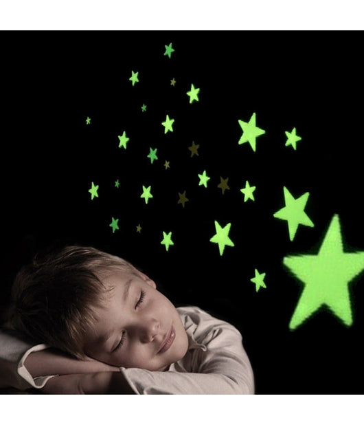 Stelle Stella Glow Fluorescenti Decorazione Arredo Stanze Brillano Al Buio         