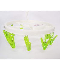 Stendibiancheria 10 Mollette Con Gancio Stendino Plastica Appendibile Da Balcone         