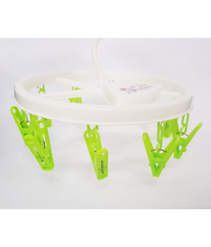 Stendibiancheria 10 Mollette Con Gancio Stendino Plastica Appendibile Da Balcone         