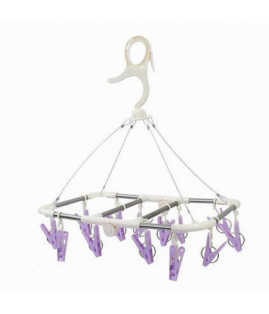 Stendibiancheria 14 Pinze Mollette Pieghevole Stendino Biancheria Asciugatura 79539         