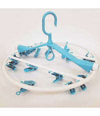 Stendibiancheria 18 Mollette 34x34cm Gancio Pieghevole Stendino Bucato Plastica         