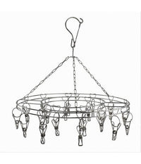 Stendibiancheria 20 Mollette Rotondo 36 Cm In Acciaio Stendino Biancheria 10464         