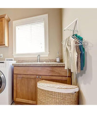 Stendibiancheria Appendiabiti Pieghevole Design Ondulato Salvaspazio A Parete         