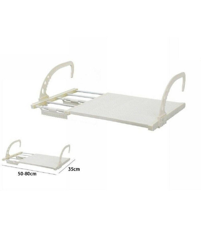 Stendibiancheria Balcone Stendi Biancheria Panni Regolabile Davanzale 50-80cm 70517         