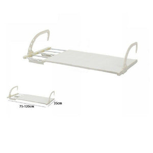 Trade Shop - Stendibiancheria Balcone Stendi Biancheria Regolabile 75-120cm Davanzale 70518 -