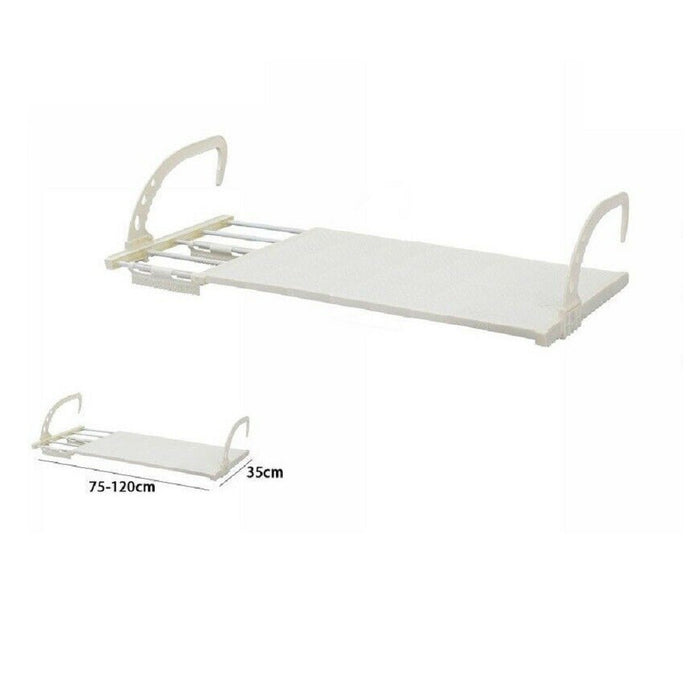 Trade Shop - Stendibiancheria Balcone Stendi Biancheria Regolabile 75-120cm Davanzale 70518 -