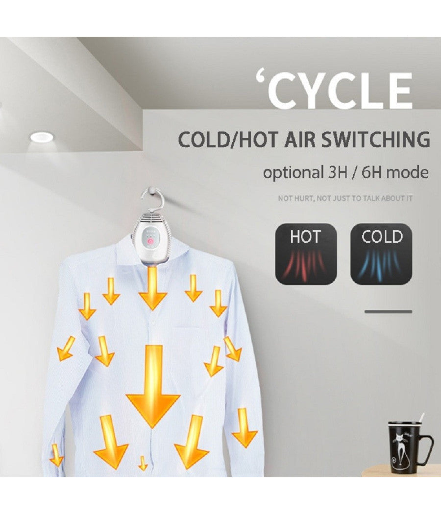 Stendibiancheria Elettrico Portatile Asciugatrice Appendiabiti Rimovibile Casa         