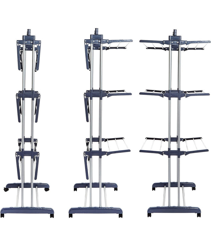 Stendibiancheria Verticale A Torre Pieghevole A Torre Salvaspazio 3 Piani Ruote         