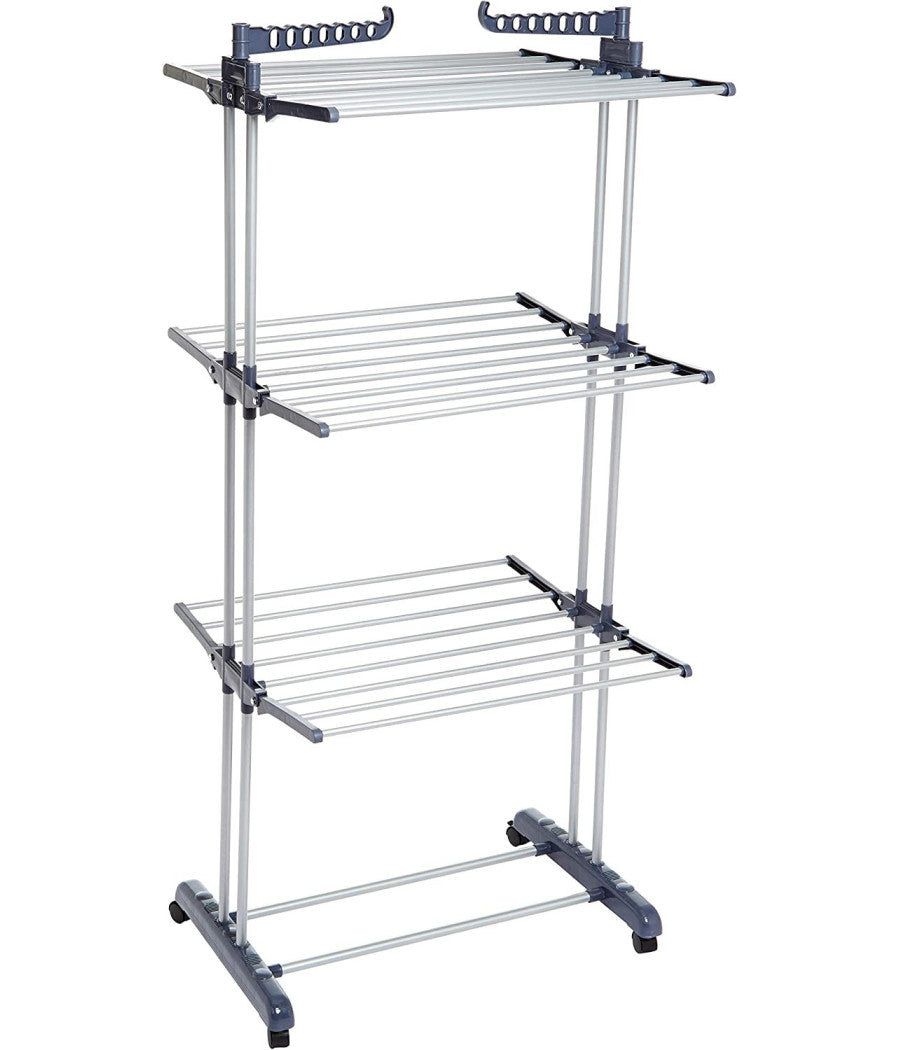 Stendibiancheria Verticale A Torre Pieghevole A Torre Salvaspazio 3 Piani Ruote         