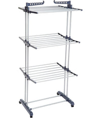 Stendibiancheria Verticale A Torre Pieghevole A Torre Salvaspazio 3 Piani Ruote         