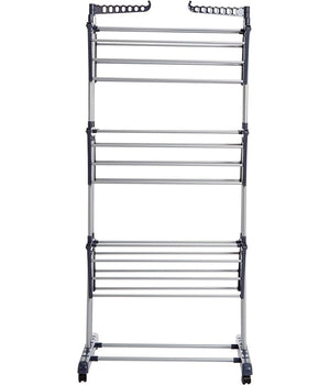 Stendibiancheria Verticale A Torre Pieghevole A Torre Salvaspazio 3 Piani Ruote         