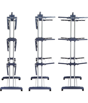 Stendibiancheria Verticale A Torre Pieghevole A Torre Salvaspazio 3 Piani Ruote         