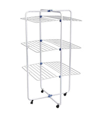 Stendibiancheria Verticale Pieghevole A Torre Salvaspazio 3 Livelli Con Ruote         