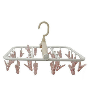 Stendino Portatile Stendibiancheria Pieghevole Casa Campeggi 24 Mollette 38x22cm         