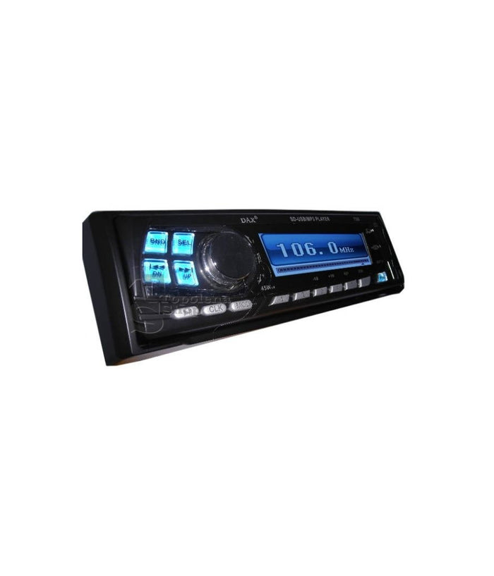 Stereo Autoradio Auto Camper Radio Fm Mp3 Porta Usb Slot Sd Lcd Dax730 Mp3 45w         