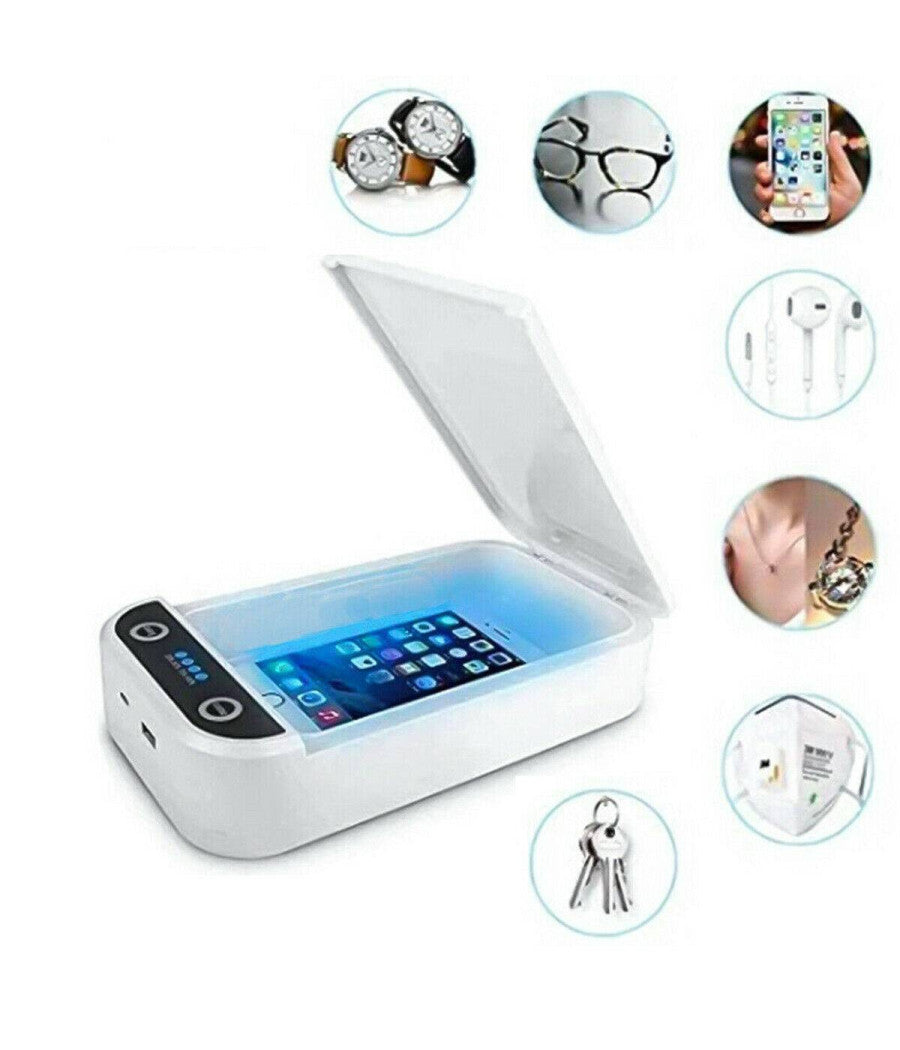 Sterilizzatore Uv Portatile Box Disinfezione Oggetti Telefono Diffusore Aromi         