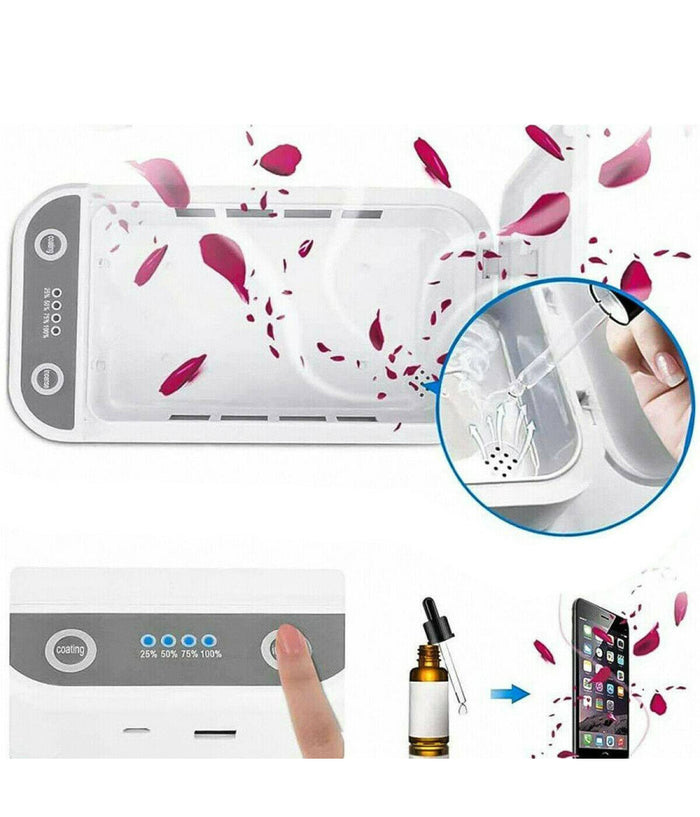 Sterilizzatore Uv Portatile Box Disinfezione Oggetti Telefono Diffusore Aromi         