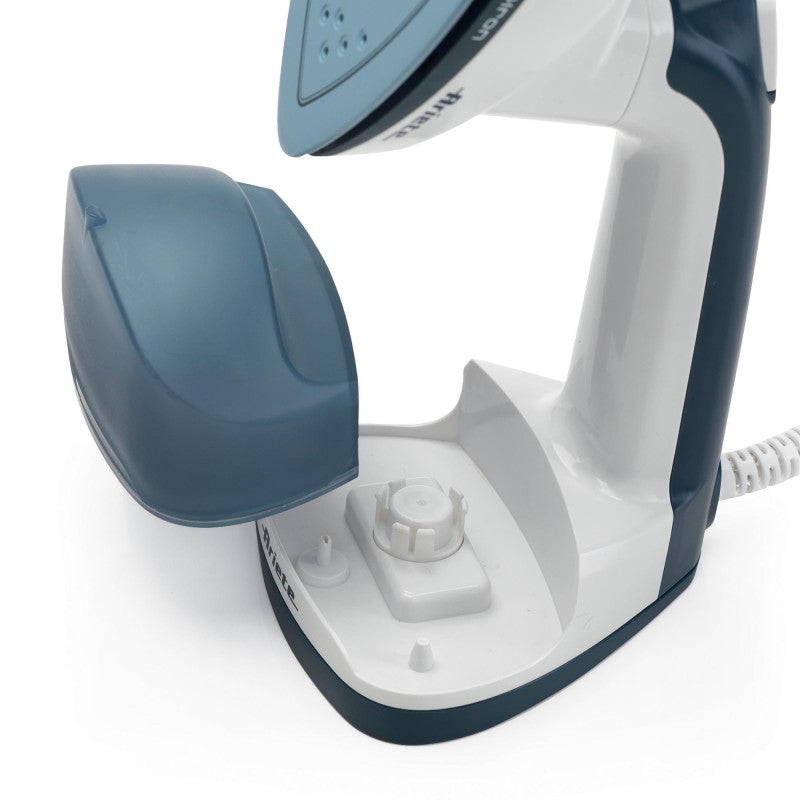 Stiratrice Verticale e Ferro da Stiro - Piastra in Ceramica, 1000W - Bianco e Blu