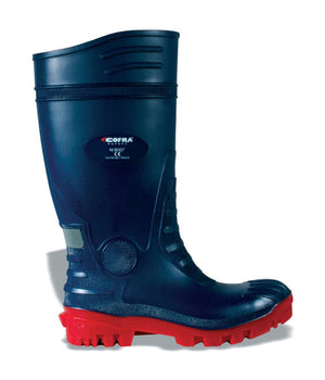 Stivale Blu S5 Typhoon Cofra Da Lavoro Antinfortunistica Gambale: Pvc Ergo Cofra     40    