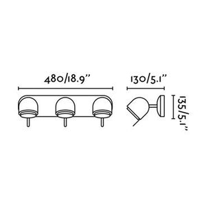 STONE 3, Applique per Interni, Faro Barcelona