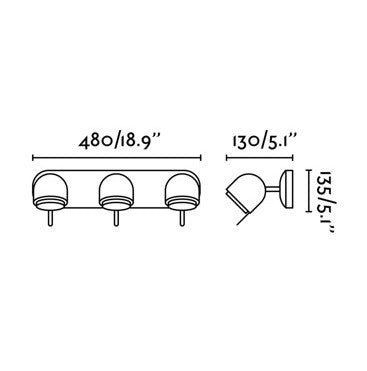 STONE 3, Applique per Interni, Faro Barcelona