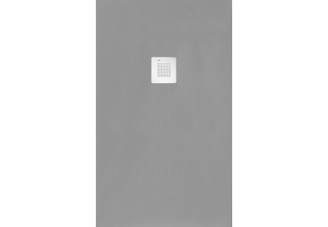 Piatto doccia rettangolare 70x100 cm effetto pietra marmoresina STONE grigio cemento FRANCIA