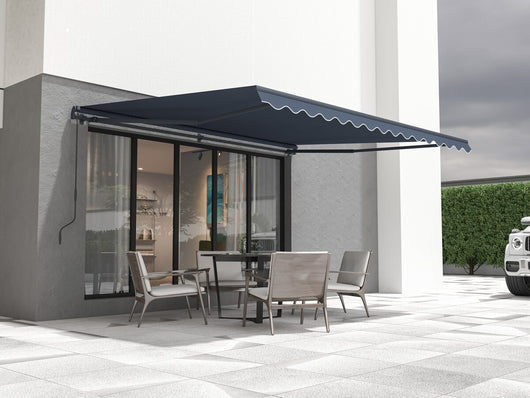 Tenda da sole in alluminio "Ombra 4" - 395 x 300 cm - Grigio