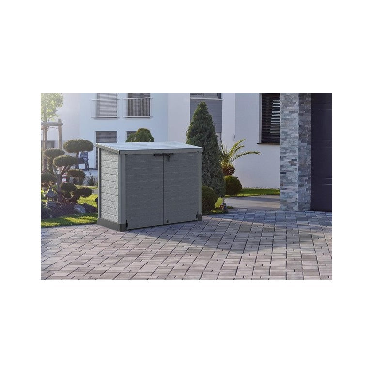StoreAway 1200L grigio: il contenitore per bidoni piu capiente del mercato con copertura piatta