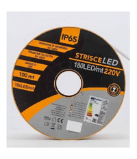 Strip Led 2835 180d 100 Metri 220v Striscia Luce Calda Fredda Naturale 2835-w180  -bianco Naturale      -