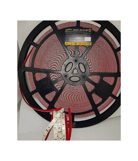 Strip Led 2835 24v Bobina Da 50 Metri Luce Naturale Fredda Calda 2835-24v-120         