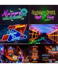 Strip Led Fluorescente Effetto Tubo Neon Colorato Impermeabile In Silicone Dc12v  -bianco Naturale      -