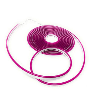 Strip Led Neon Flessibile Striscia Decorativa 5 Mt Ip65 Vari Toni Di Luce U-12v  -fucsia      -
