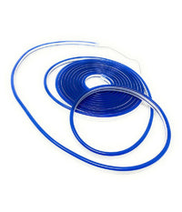 Strip Led Neon Flessibile Striscia Decorativa 5 Mt Ip65 Vari Toni Di Luce U-12v  -blu      -