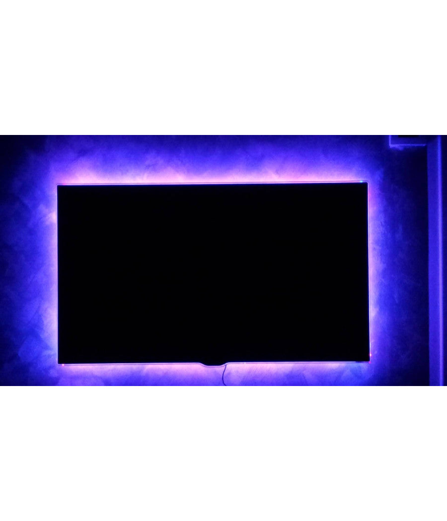 Strip Led Rgb Striscia 200cm Con Attacco Usb Per Retroilluminazione Televisore         