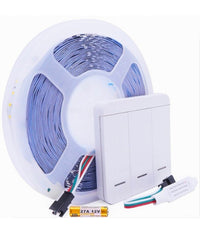 Strip Striscia Led 2835 Flessibile Dc 24v 10 Giochi Luce Ip20 5 Mt W2835-24-120         