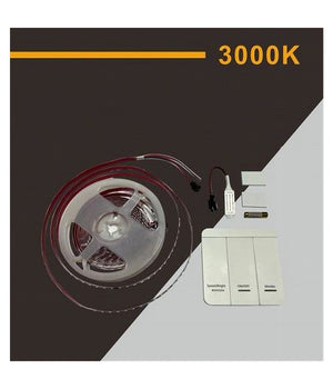 Strip Striscia Led 2835 Flessibile Dc 24v 10 Giochi Luce Ip20 5 Mt W2835-24-120         