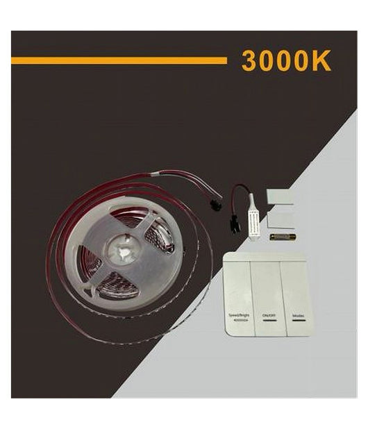 Strip Striscia Led 2835 Flessibile Dc 24v 10 Giochi Luce Ip20 5 Mt W2835-24-120         