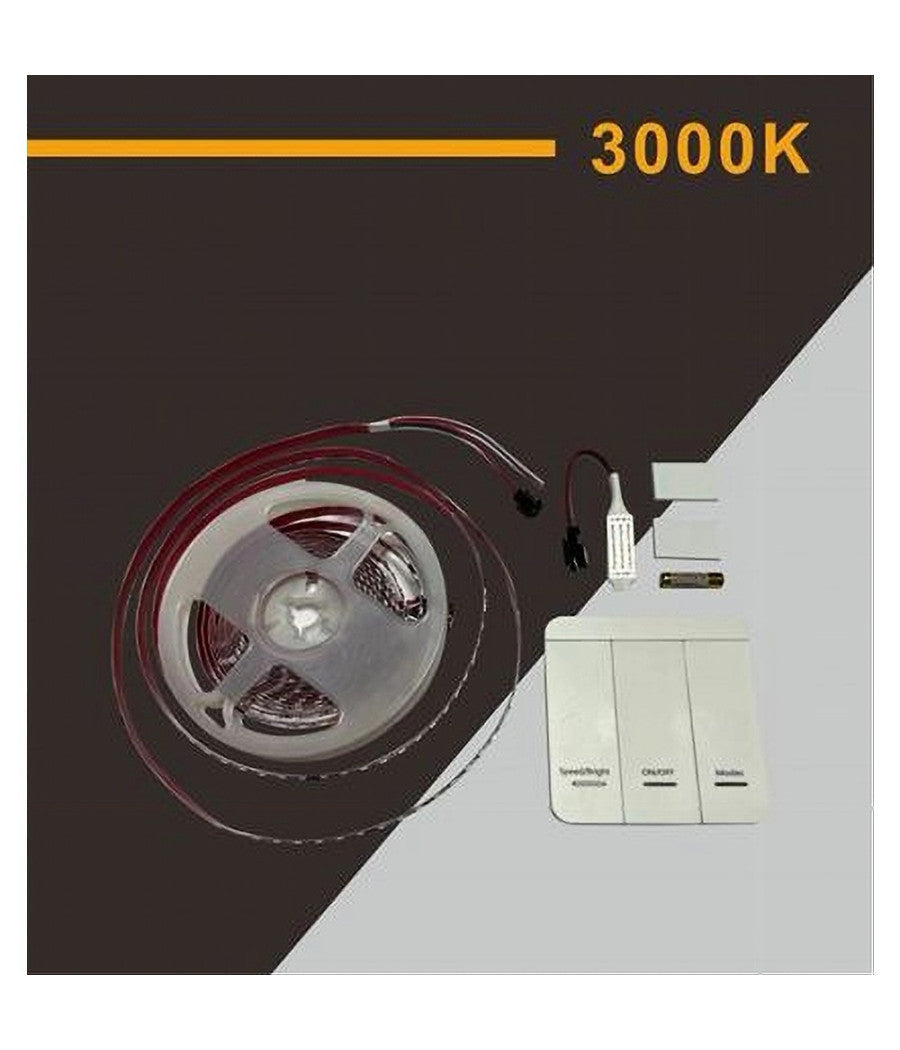 Strip Striscia Led 2835 Flessibile Dc 24v 10 Giochi Luce Ip20 5 Mt W2835-24-120         