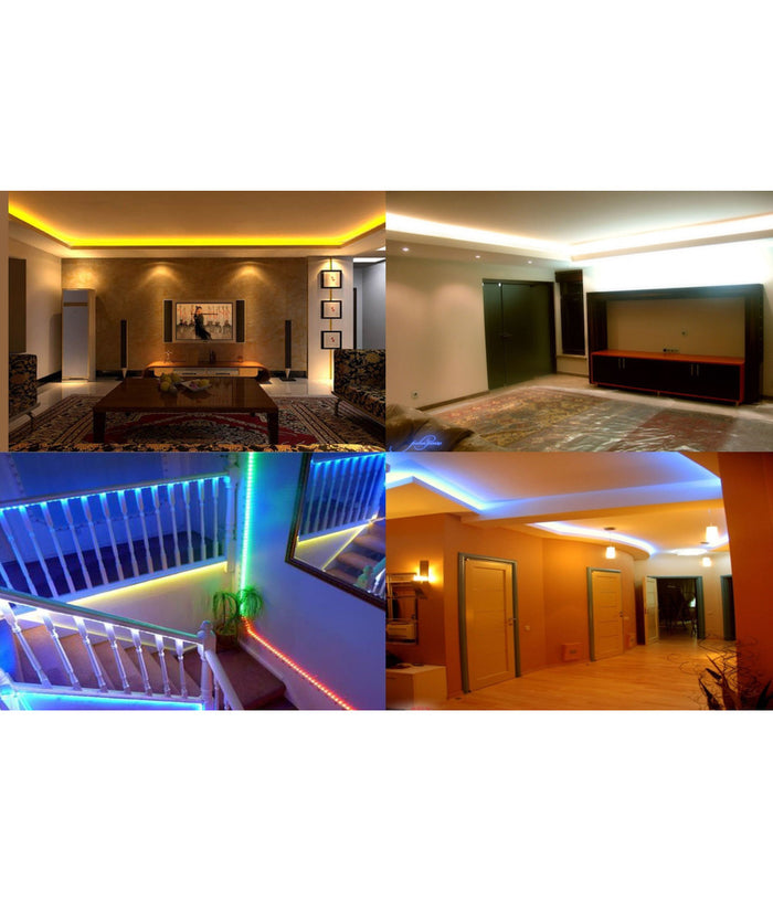 Strip Striscia Led 5m 3528 5050 5630 300 Led Impermeabile Fredda Calda Rgb         