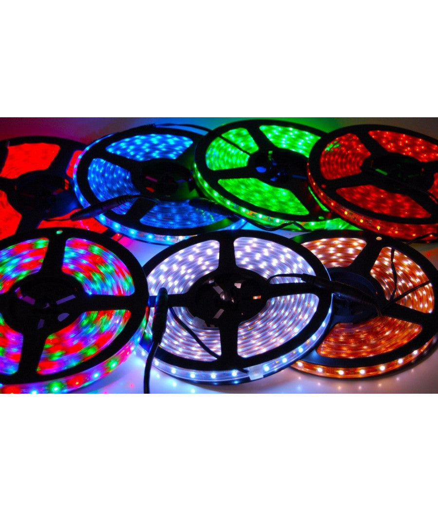 Strip Striscia Led 5m 3528 5050 5630 300 Led Impermeabile Fredda Calda Rgb  -verde -smd 5050  -5 Ampere  -