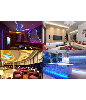 Strip Striscia Led 5m 3528 5050 5630 300 Led Impermeabile Fredda Calda Rgb         