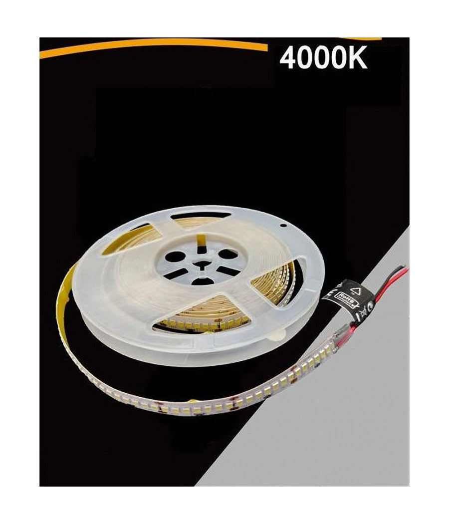 Strip Striscia Led 5mt Dc 24v Smd 2835 Ip20 90w Luce 3000k 6500k 4000k Dc24v-240  -bianco Naturale      -