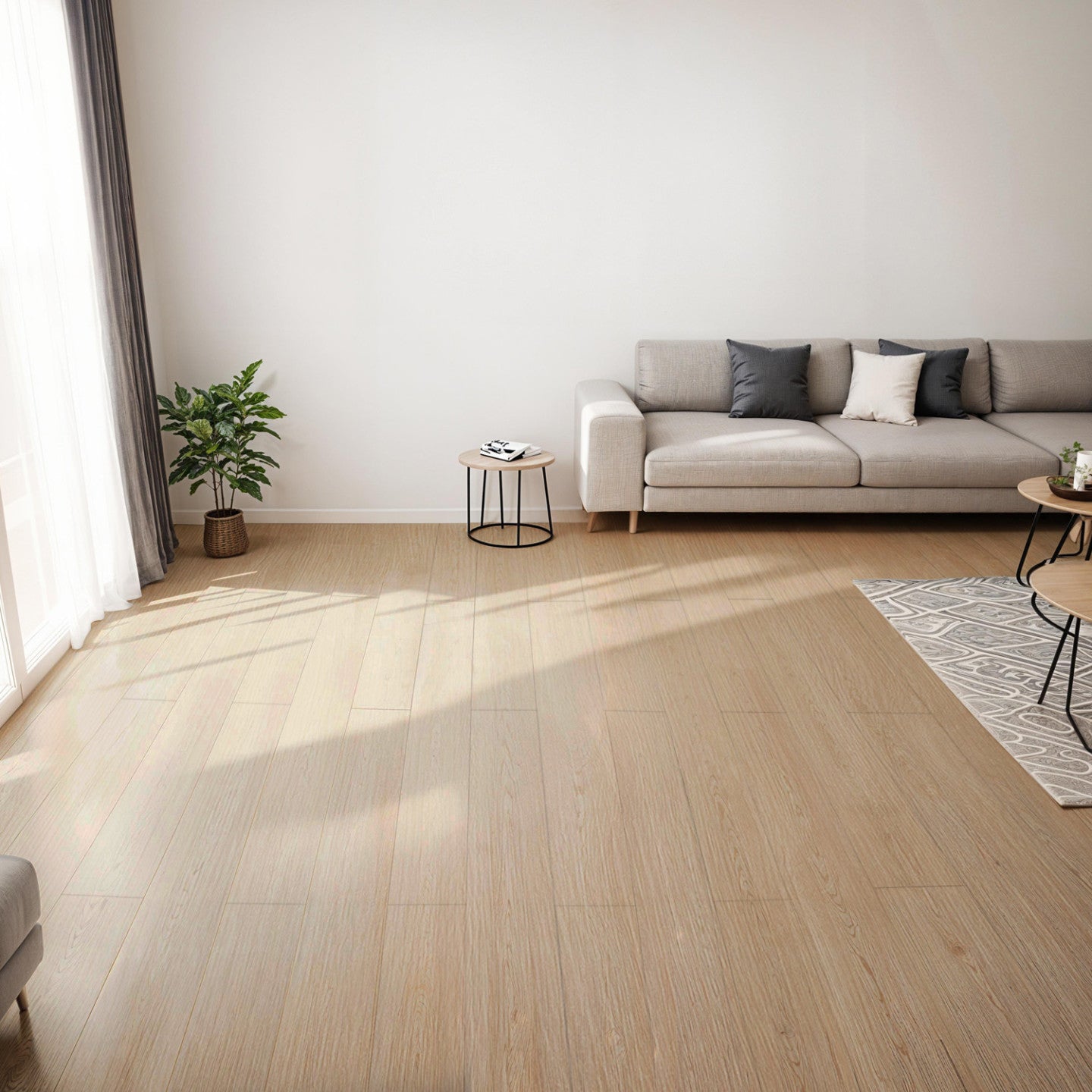 IDMarket - Strisce adesive in PVC SOLEA 2,23m² legno effetto rovere chiaro